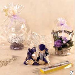 [70914] 100 BUSTE TRASPARENTI CRYSTAL 12x37+7cm c/fondo quadro