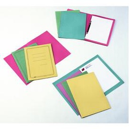 [45661] 100 CARTELLINE SEMPLICI ROSA C/STAMPA 145GR