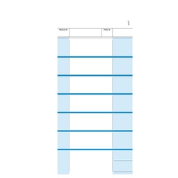 [96812] 100 comande a 7 tagliandi snap 2 copie autoric.23X10,5cm Data Ufficio