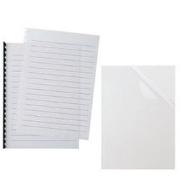 [45450] 100 COPERTINE VIDEO A4 R30 280MIC TRASPARENTE CRISTALLO