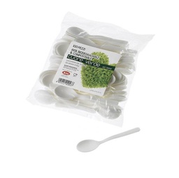 [90277] 100 Cucchiaino in CPLA 10 cm bianco Leone