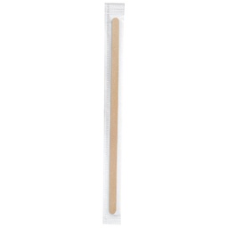 [96732] 100 Palettine caffE' di legno imbustati singolarmente 11cm Signor Bio
