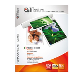 [68547] 100 POUCHES 54x86mm 125my CREDIT CARD TiTanium