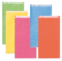 [94706] 100 sacchetti a soffietto 14x28x5cm colori chiari assortiti Rex Sadoch