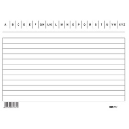 [52086] 100 SCHEDE RIGATE ORIZZONTALE 10.5X15CM E3126BL EDIPRO