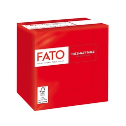 [91341] 100 tovaglioli carta 24x24cm 2 Veli RossoFato