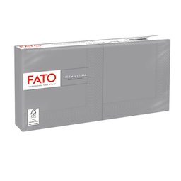 [91339] 100 tovaglioli carta 25x25cm 2 Veli Grigio Fato