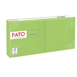 [91342] 100 tovaglioli carta 25x25cm 2 Veli Verde mela Fato