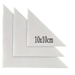 [25308] 10 BUSTE ADESIVE TASCA TR 10 TRIANGOLARE 10X10CM