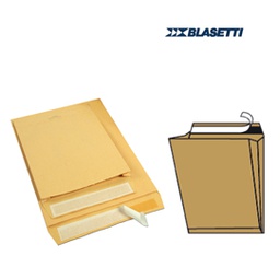 [53692] 10 BUSTE A SACCO AVANA 190X260X40MM CON SOFFIETTI E STRIP MONODEX
