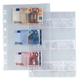 [26066] 10 buste forate ATLA 6S 21x29,7 porta scontrini fiscali/banconote SEI ROTA