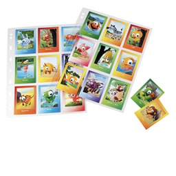 [49027] 10 buste forate ATLA K 21x29,7cm porta 9 figurine SEI ROTA