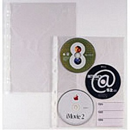 [45787] 10 BUSTE FORATE PER 3 CD ATLA CD 3 21X29,7 SEI ROTA