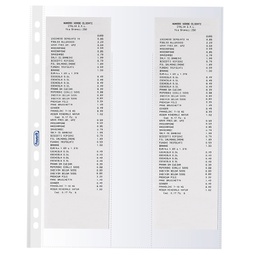 [94527] 10 Buste forate per 4 scontrini fiscali 25,2X30,7 Favorit