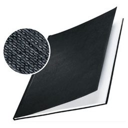 [62487] 10 COPERTINE RIGIDE IMPRESSBIND 17,5MM NERO FINITURA LINO