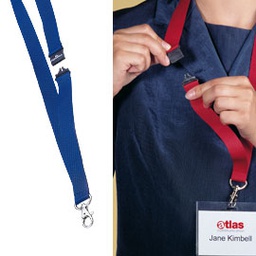 [71692] 10 CORDONCINI PORTABADGE 20mm BLU DURABLE