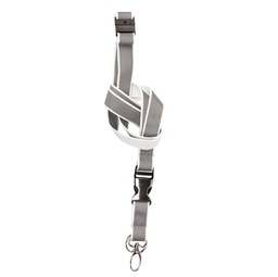 [90057] 10 Cordoncini portabadge catarifrangenti Bianco neon Djois