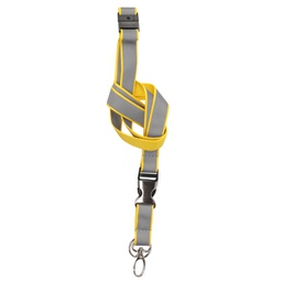 [90056] 10 Cordoncini portabadge catarifrangenti Giallo neon Djois