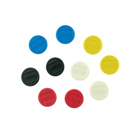 [91311] 10 Magneti D13mm colori assortiti Nobo