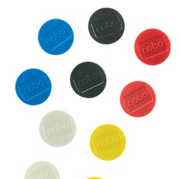 [91314] 10 Magneti D38mm colori assortiti Nobo