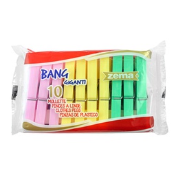 [91474] 10 Mollette per la biancheria colori assortiti