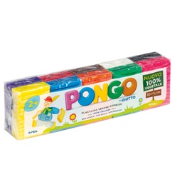[93965] 10 panetti Pasta Pongo 50gr colori assortiti Giotto