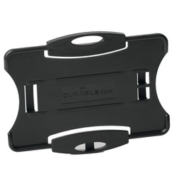 [94834] 10 portabadge Eco per 1 tessera 57x87mm nero Durable