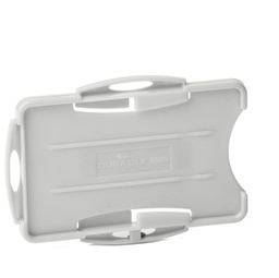 [94837] 10 portabadge Eco per 2 tessere 57x87mm grigio Durable