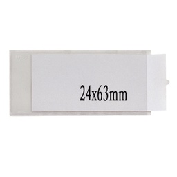 [25251] 10 PORTAETICHETTE ADESIVE IESTI A1 24X63MM SEI