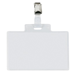 [90009] 10 Portanome Pass 4E 11x7cm c/clip in metallo Sei Rota
