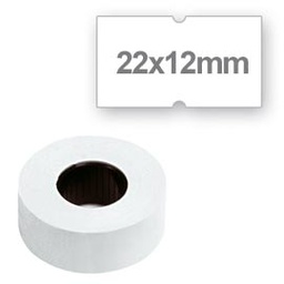 [36452] 10 ROTOLI DA 1000 ETICHETTE 21X12 BIANCHE PERM. ART.165 X LEBEZ 200