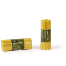 [86556] 10 Sacchi rifiuti 70x110cm - 120Lt 20mic Giallo Classic