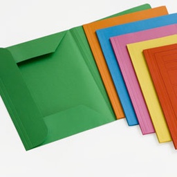 [56624] 12 CARTELLINE 3 LEMBI 200GR 25X33CM MIX 6 COLORI BREFIOCART