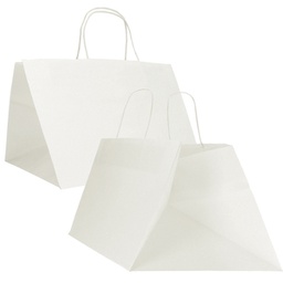 [91220] 15 Shopper Surf Maxi 34x34x25cm carta kraft bianco