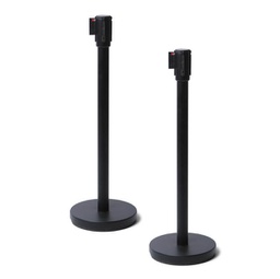 [90723] 1 Colonnina segnapercorso NERA con nastro 250cm NERO BB Economy