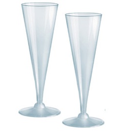 [61229] 20 BICCHIERI FLUTES DIAMANT RIUTILIZZABILI DOPLA