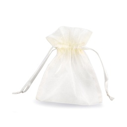 [86799] 20 Sacchetti organza Milly 8,5x10cm avorio
