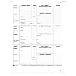 [55799] 250 MODELLI MECCANOGR. CARICO/SCARICO RIFIUTI X DETENTORI (A) 12''X24 E2866