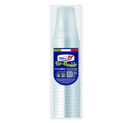 [93532] 25 BICCHIERI 250ml DIAMANT PS reuse DOPLA