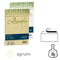 [79790] 25 buste Calligraphy Nature CRUSH 100gr 120x180mm agrumi FAVINI