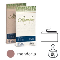 [79785] 25 buste Calligraphy Nature CRUSH 120gr 110x220mm mandorla FAVINI