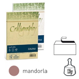[79788] 25 buste Calligraphy Nature CRUSH 120gr 120x180mm mandorla FAVINI