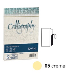 [53631] 25 buste CALLIGRAPHY PERGAMENA 120x180mm 90gr crema FAVINI