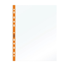 [89510] 25 Buste forate c/ banda arancio NEON 22X30cm Favorit
