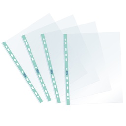[94519] 25 Buste forate c/ banda azzurro Pastel 22x30cm Favorit