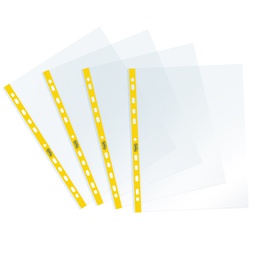 [94524] 25 Buste forate c/ banda gialla Sprint 22X30cm Favorit