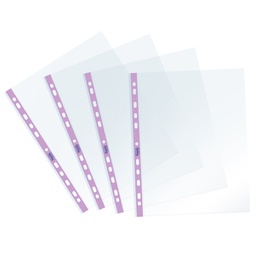 [94522] 25 Buste forate c/ banda lilla Pastel 22X30cm Favorit