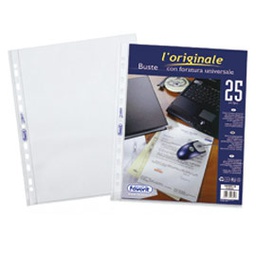 [69701] 25 BUSTE FORATE LISCIO 22X30cm L'ORIGINALE FAVORIT