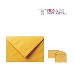 [38100] 25 buste GIALLO POSTALE gommata carta riciclata FSC  180x240mm 80gr Pigna