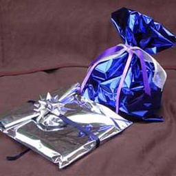 [72984] 25 BUSTE REGALO IN PPL METAL LUCIDO 40x60cm ARGENTO senza patella adesiva
